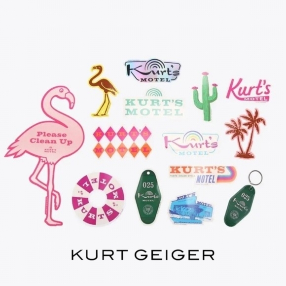 Kurt Geiger Keychain & Stickers Set - Picture 7 of 10